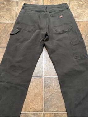 Dickies Men's Black Carpenter Pants - Durable Work faded green